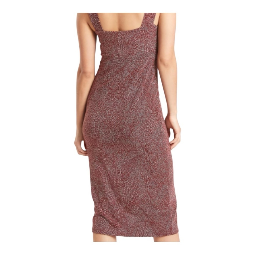 ATHLETA Santorini Thera Burgundy Printed Midi Dress SIZE SMโโ - Picture 2 of 8